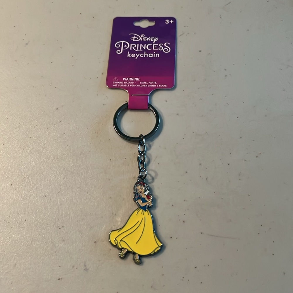 Disney Princess Keychain with Purple Tag